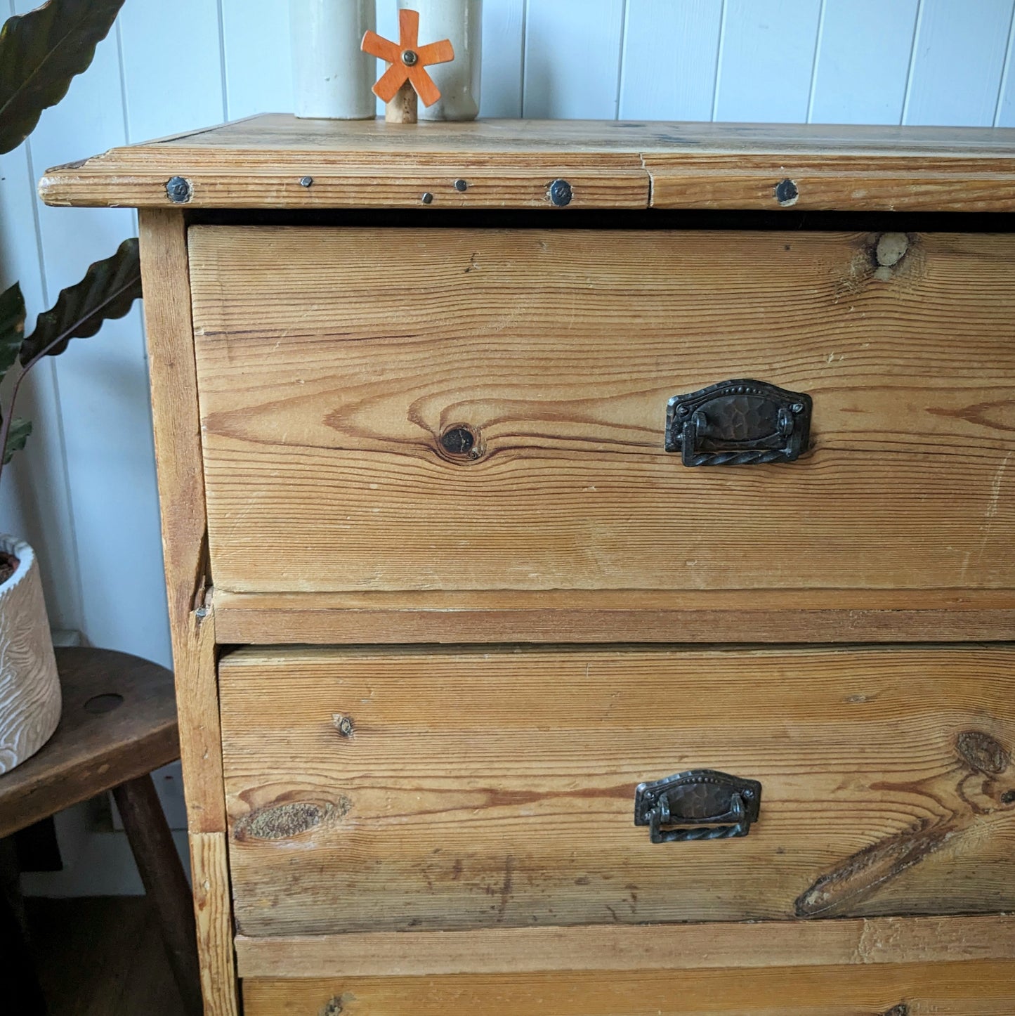 Rustic French Antique Chest of Drawers