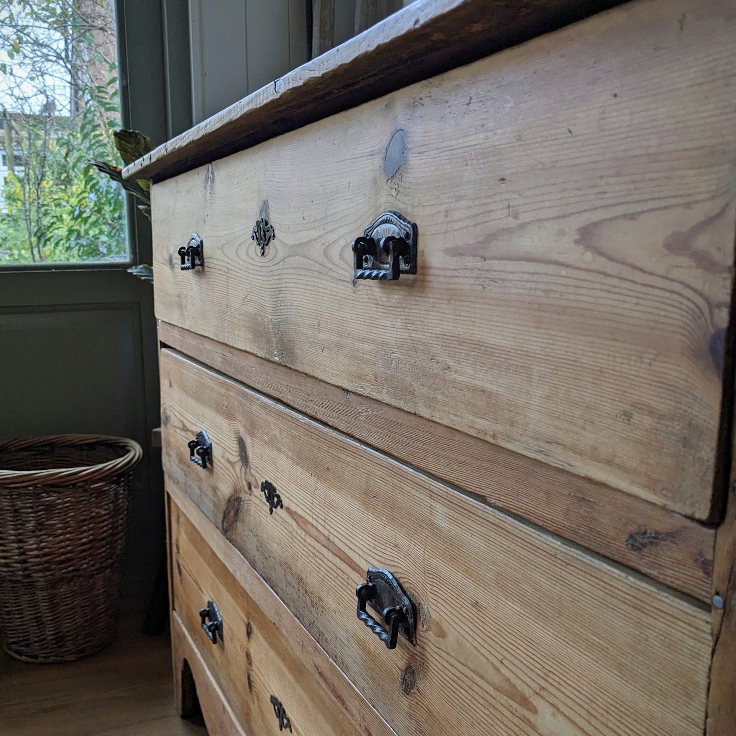 Rustic French Antique Chest of Drawers