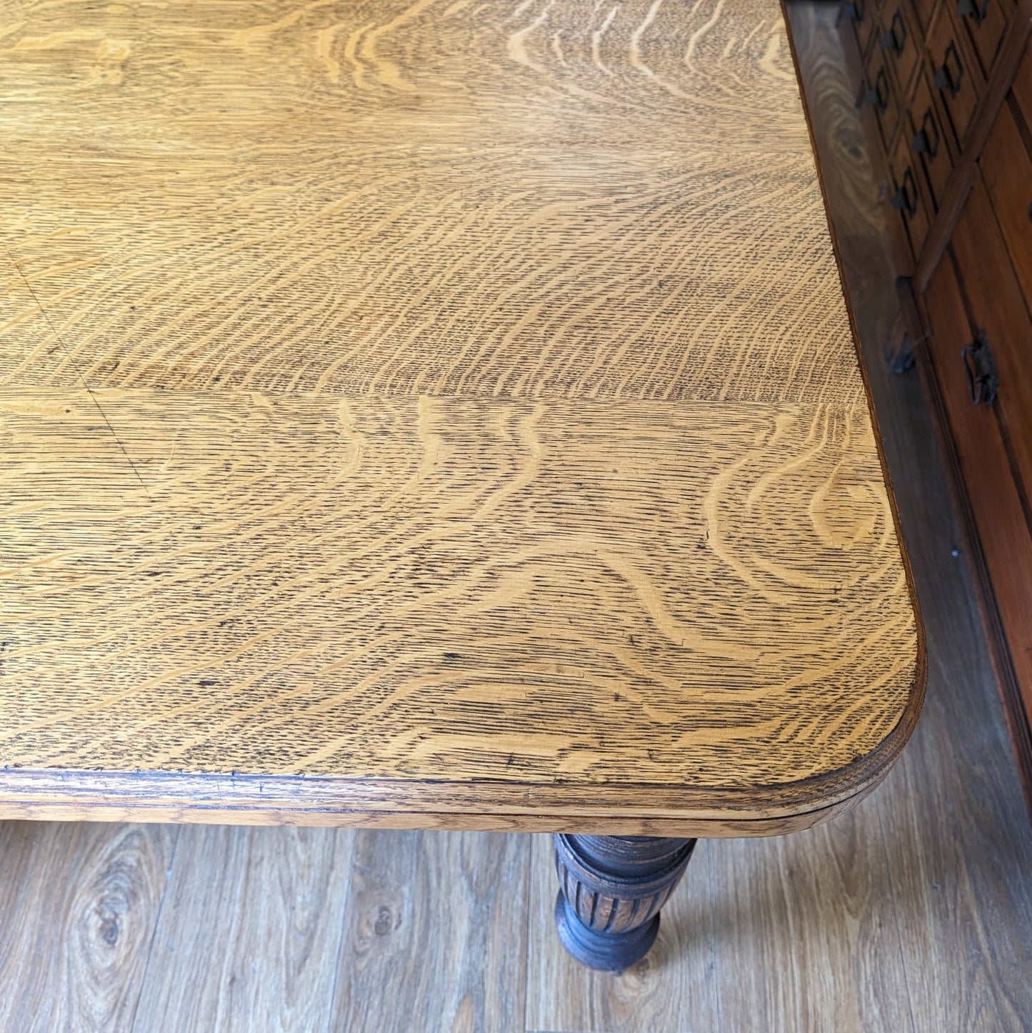 Large Oak Victorian Dining Table