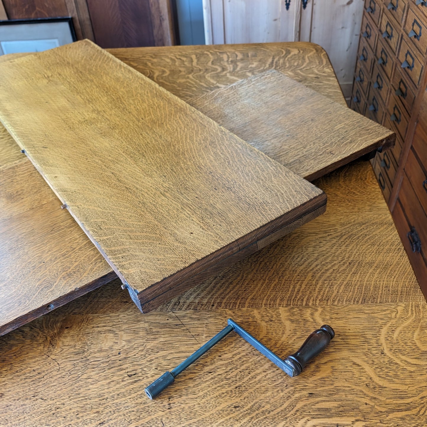 Large Oak Victorian Dining Table