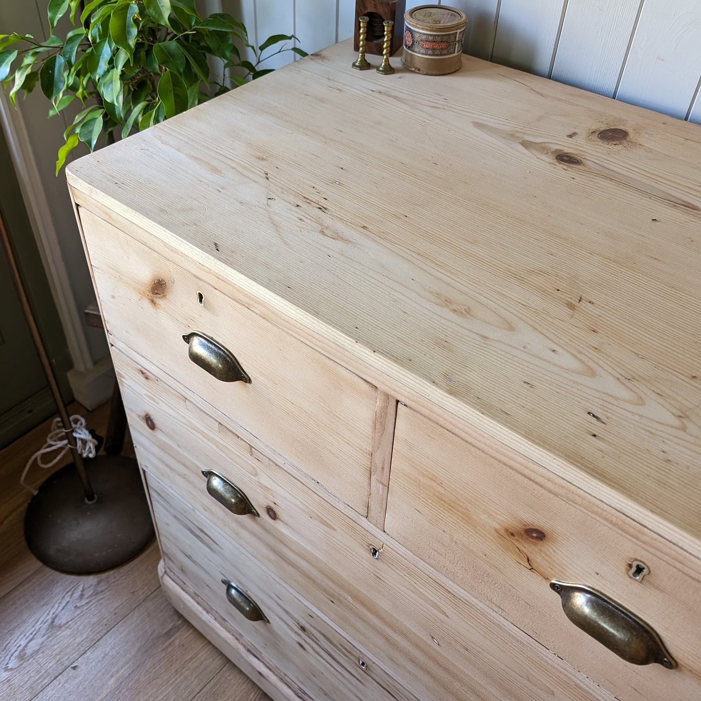 Bleached Victorian Pine Chest of Drawers