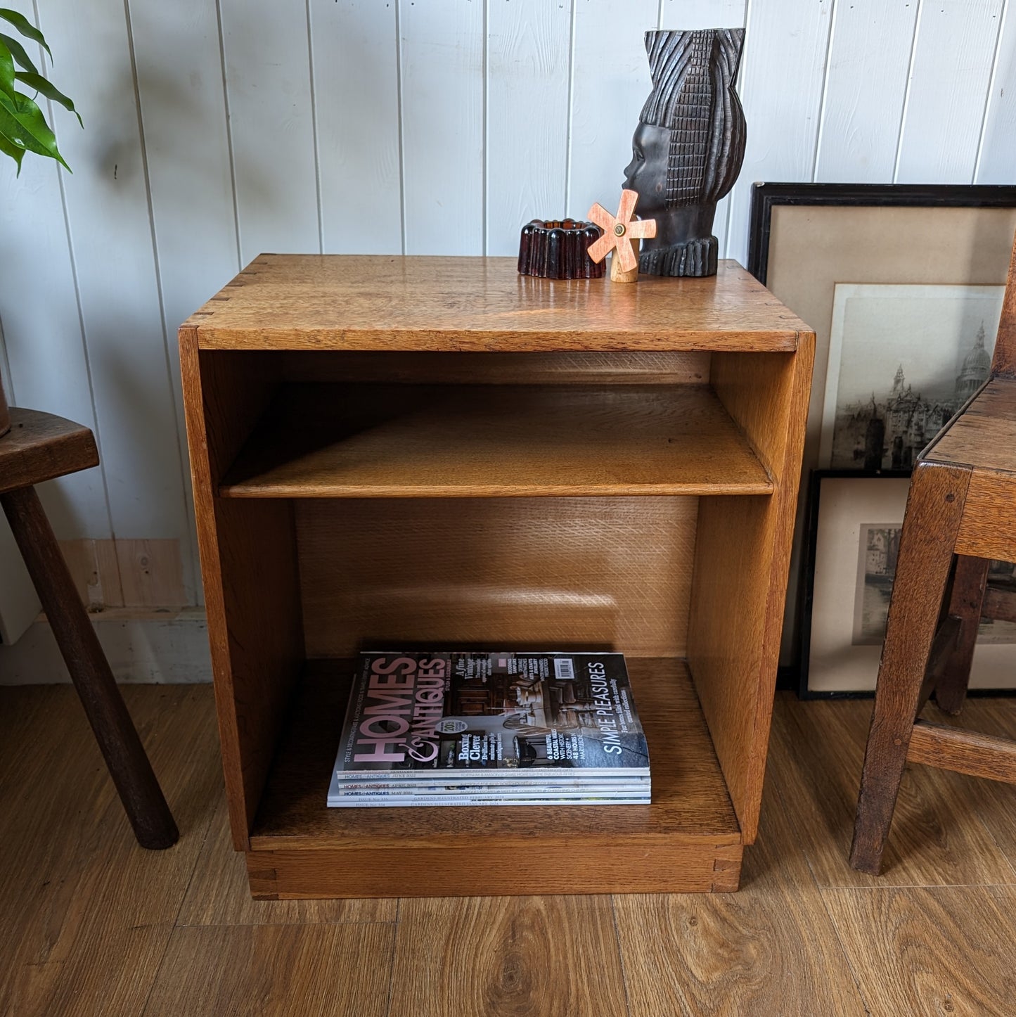 Vintage Oak Cabinet with Shelf