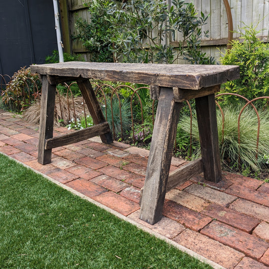 Rustic French Antique Bench