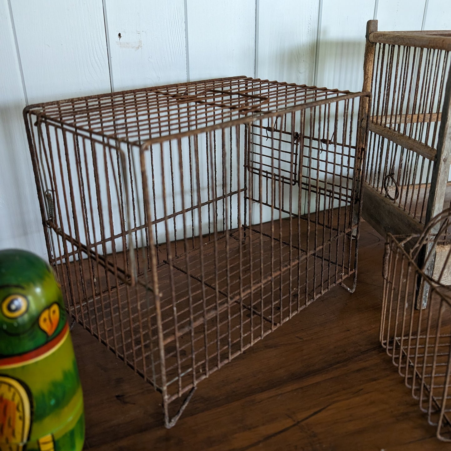 Set of 3 Antique Birdcages