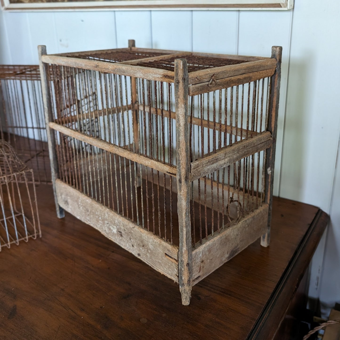 Set of 3 Antique Birdcages