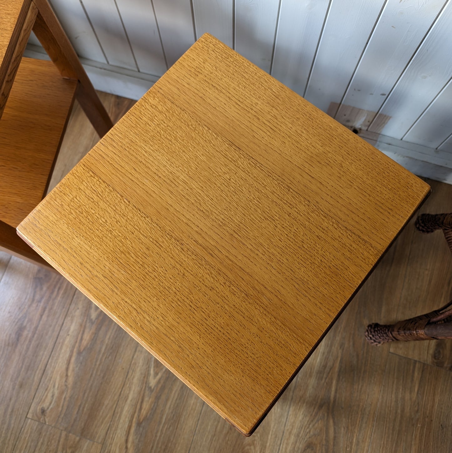 Pair of Ministry of Defence Oak Side Tables