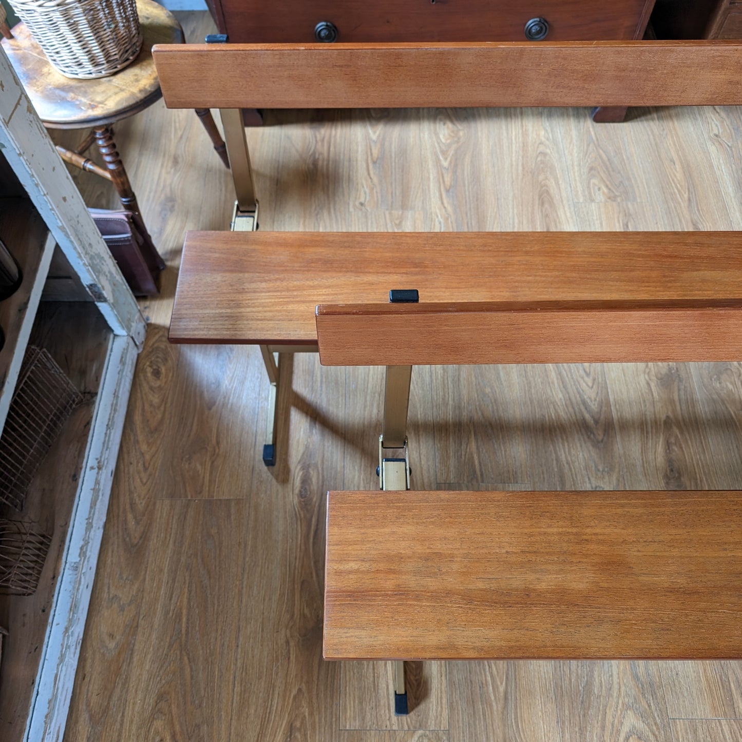 Pair of Vintage Staples Ladderax Benches