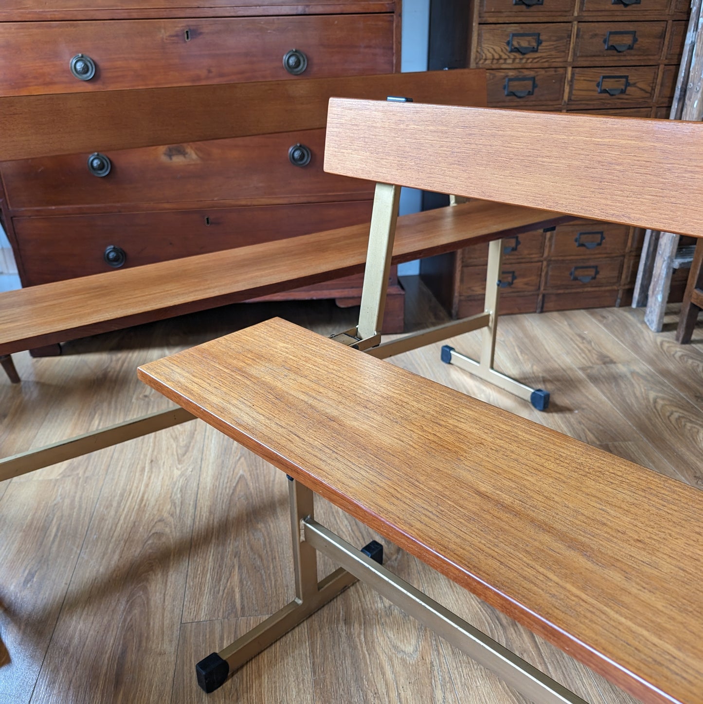 Pair of Vintage Staples Ladderax Benches