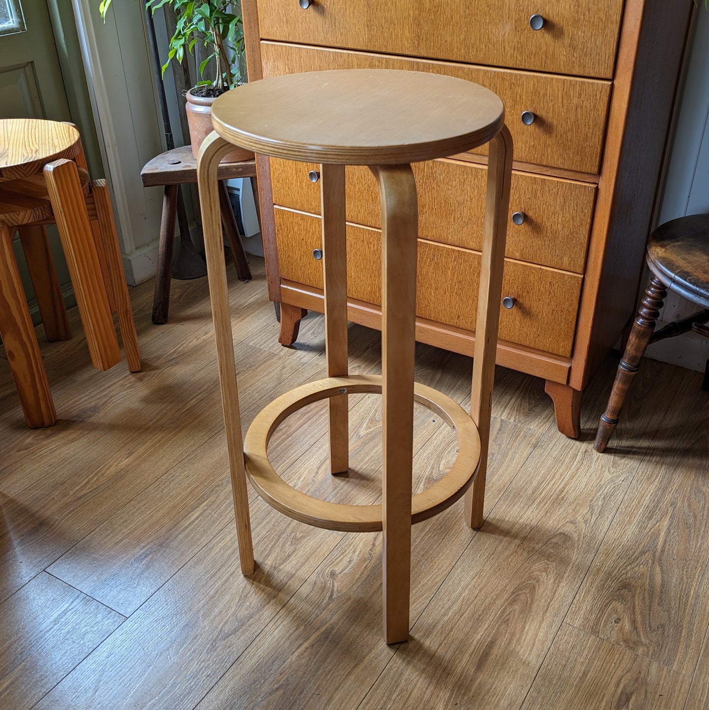 Vintage Alvar Aalto Kitchen Stool