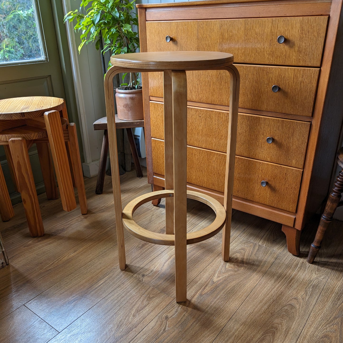 Vintage Alvar Aalto Kitchen Stool