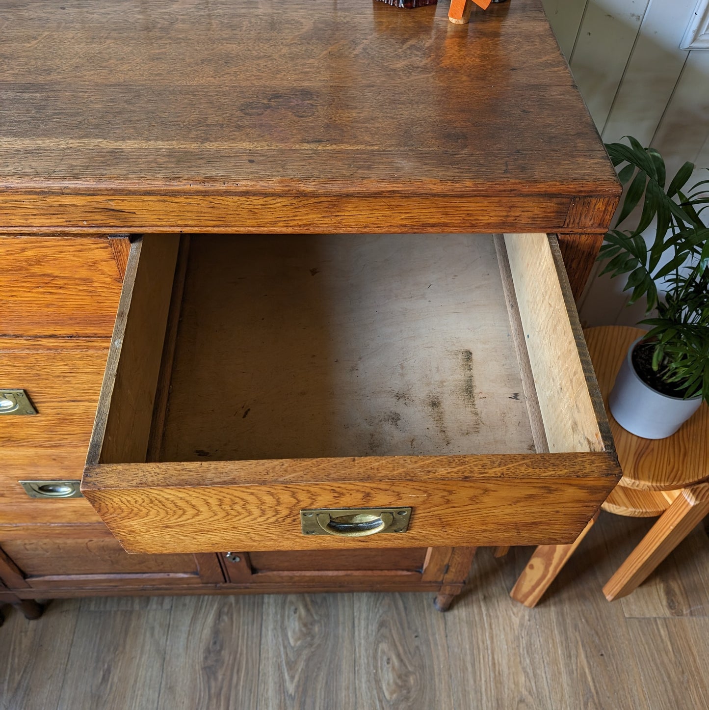 Antique Campaign Chest of Drawers