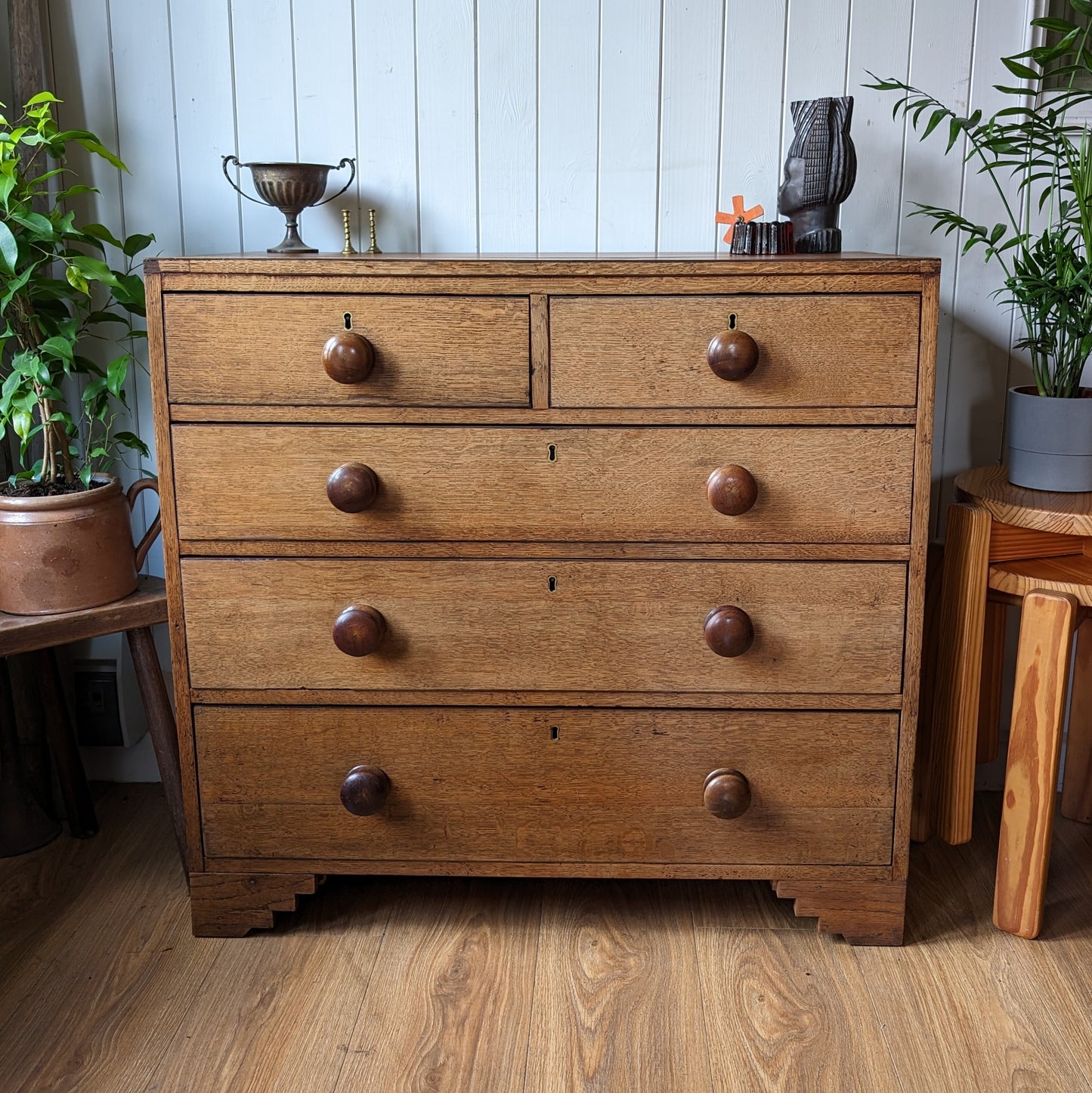 Small Georgian Oak Chest of Drawers