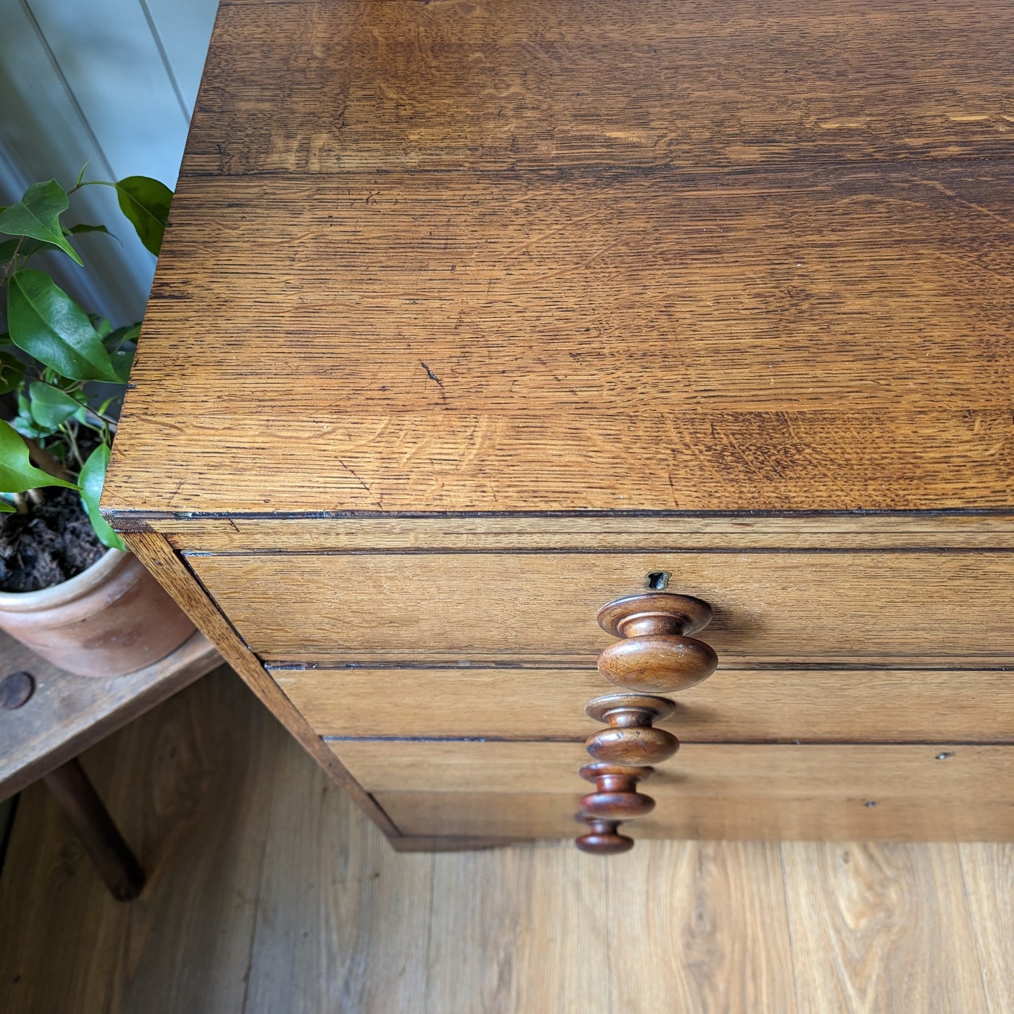 Small Georgian Oak Chest of Drawers