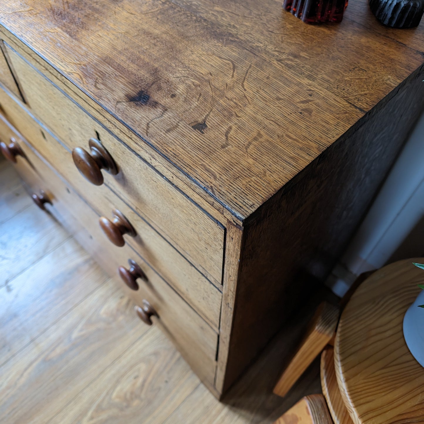 Small Georgian Oak Chest of Drawers