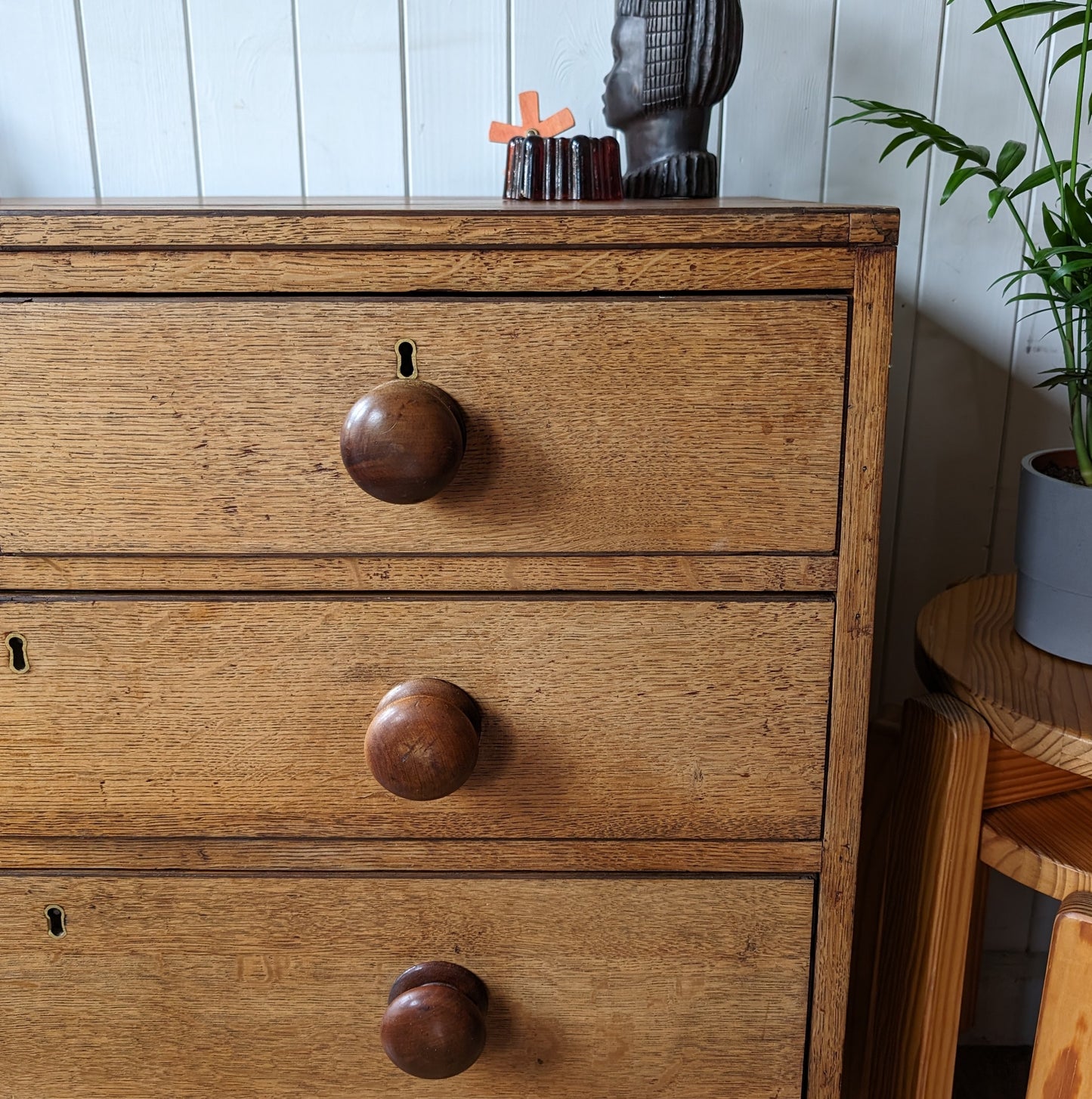 Small Georgian Oak Chest of Drawers