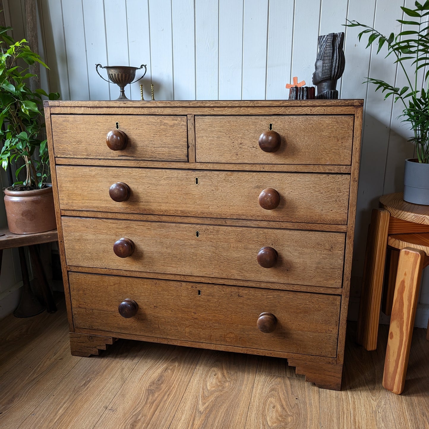 Small Georgian Oak Chest of Drawers