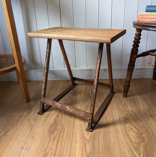 Vintage Industrial Side Table