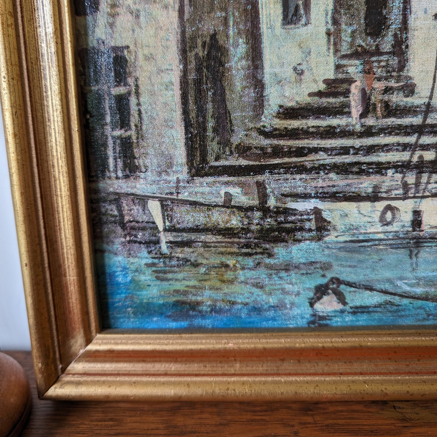 Vintage Original Painting of Venice