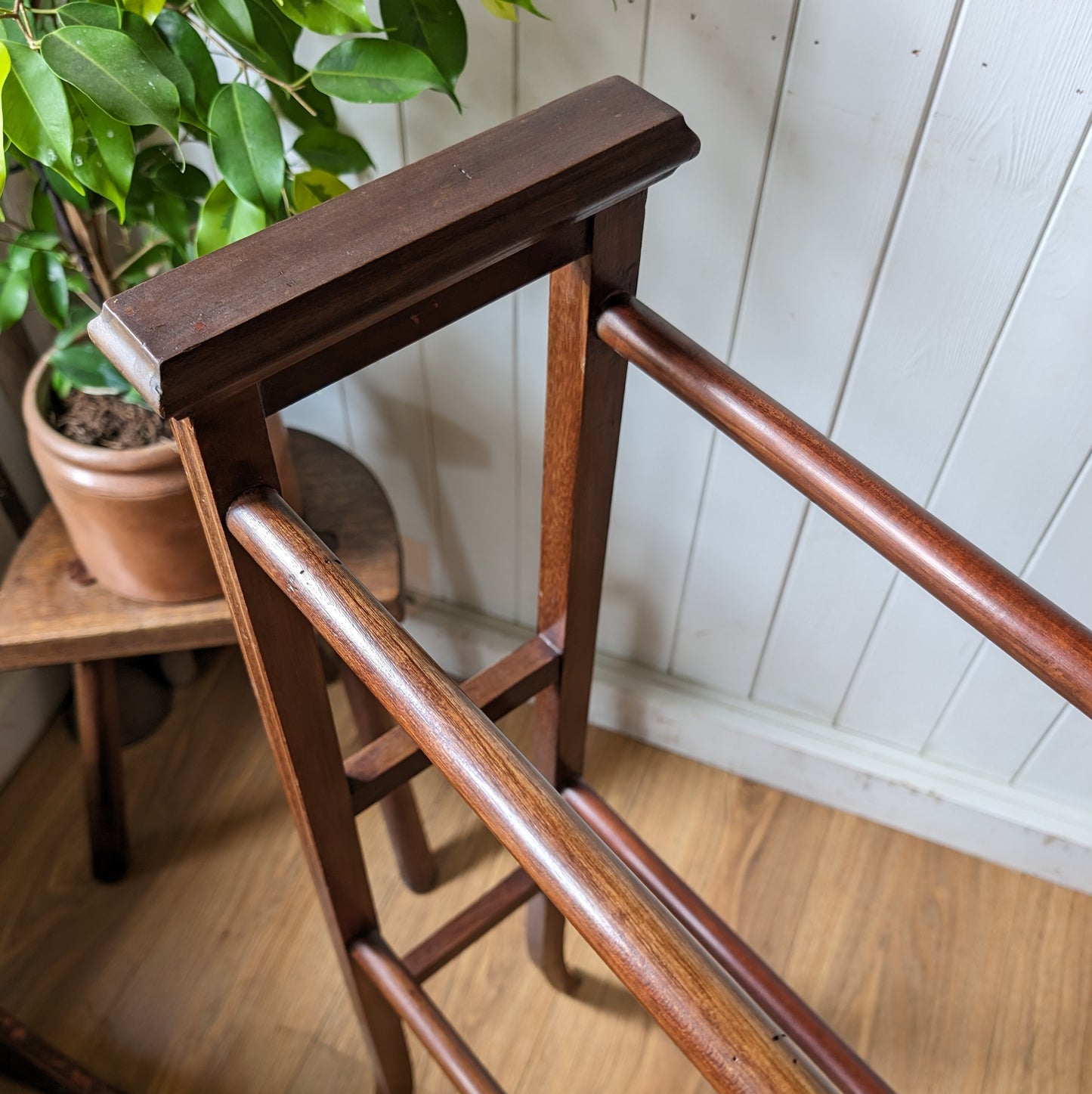 Inlaid Edwardian Towel Rail