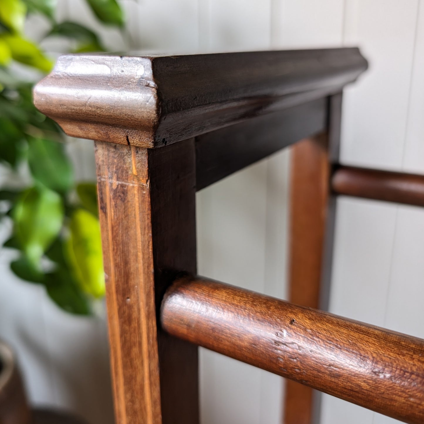 Inlaid Edwardian Towel Rail