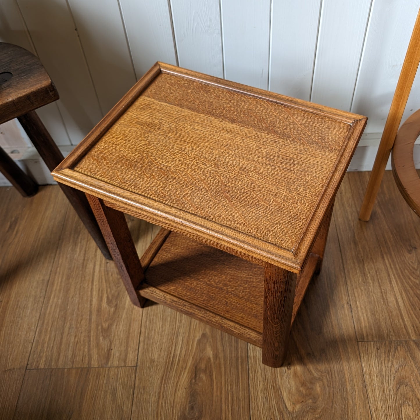 Small Vintage Oak Side Table