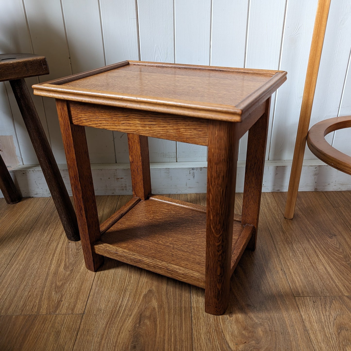 Small Vintage Oak Side Table