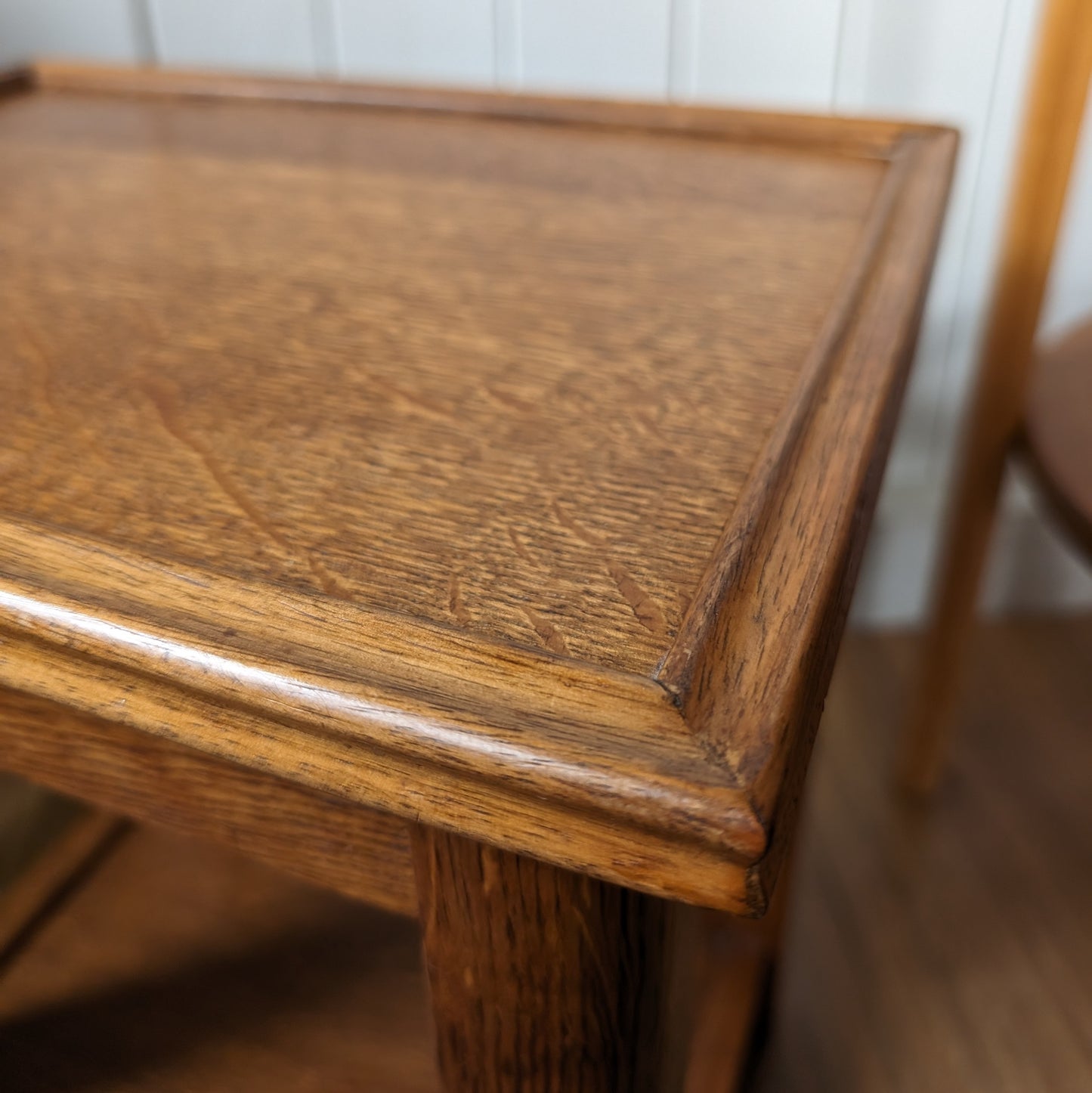 Small Vintage Oak Side Table