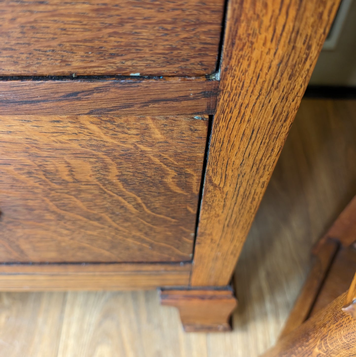 Small Vintage Oak Chest of Drawers