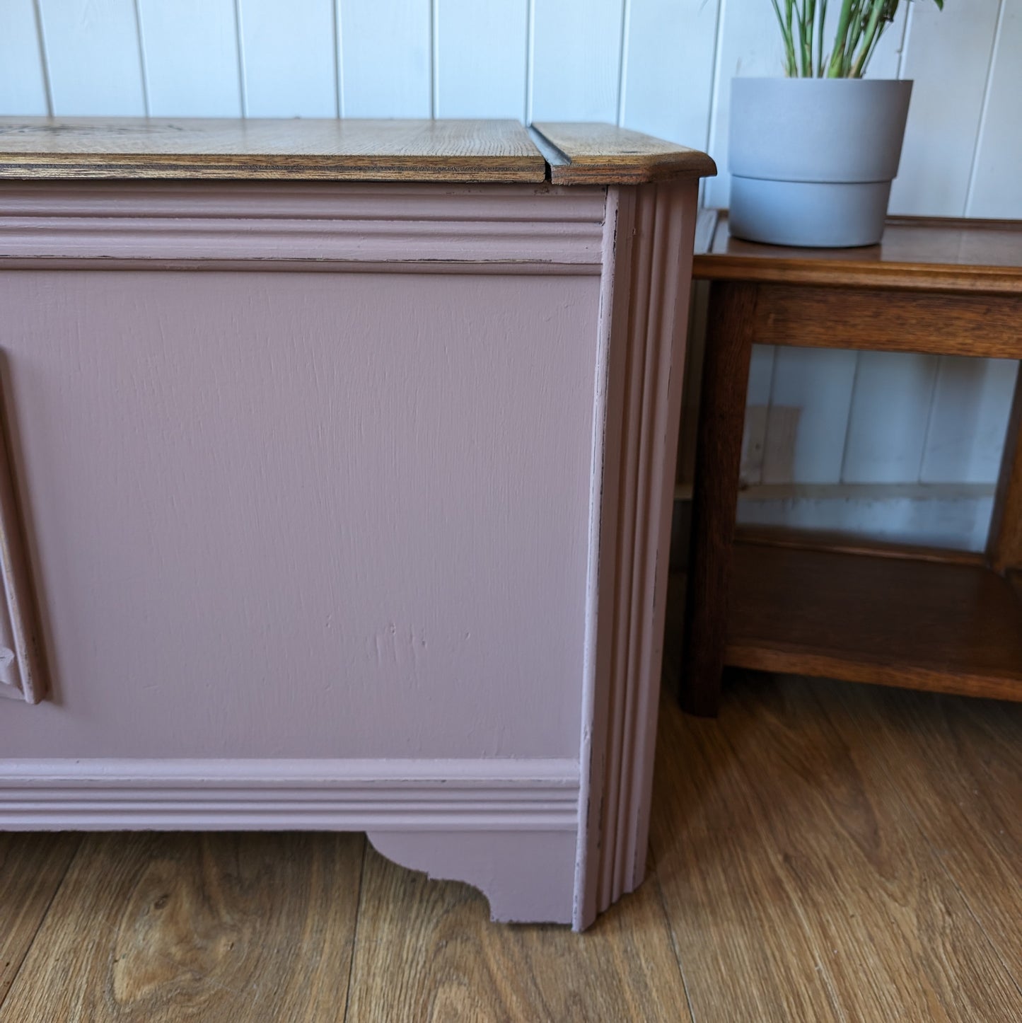 Painted Vintage Blanket Box