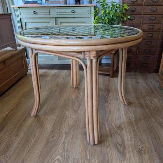 Mid Century Bamboo Dining Table