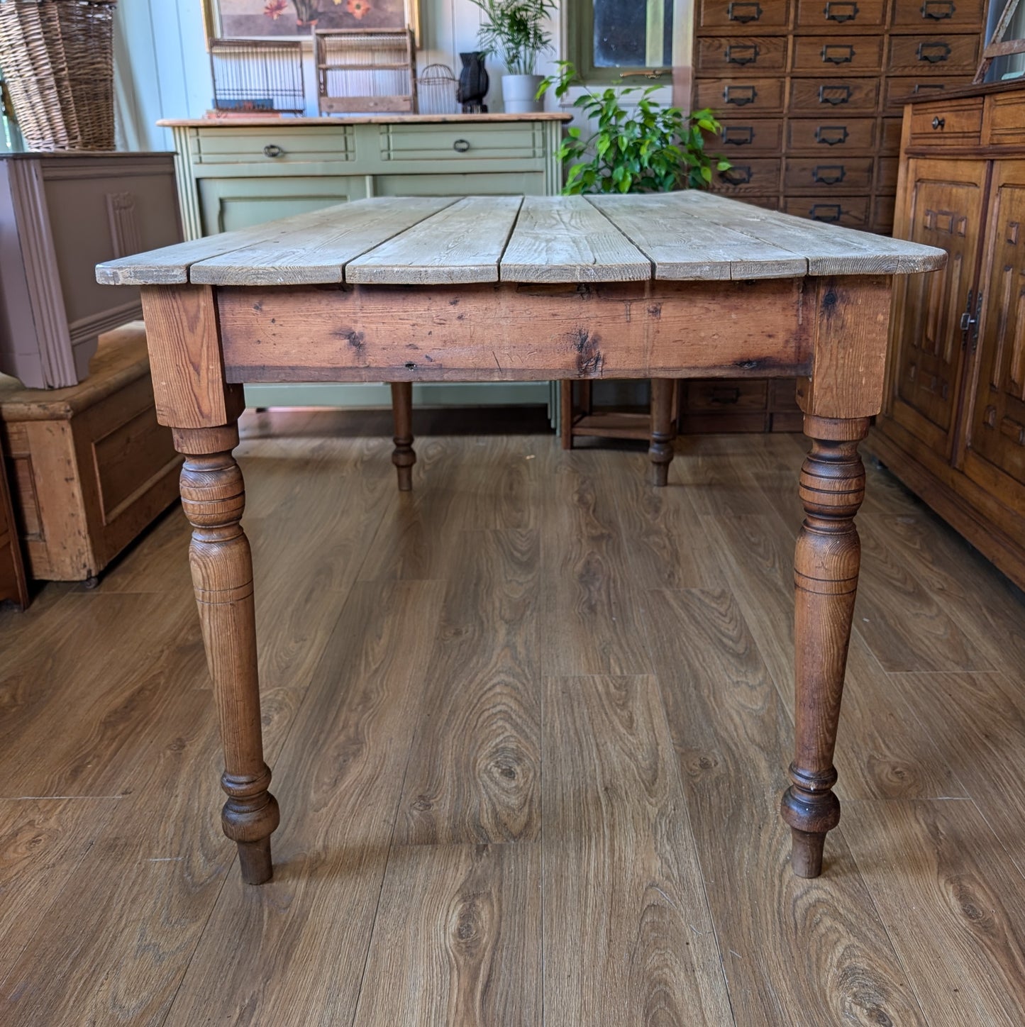 Victorian Pine Farmhouse Table