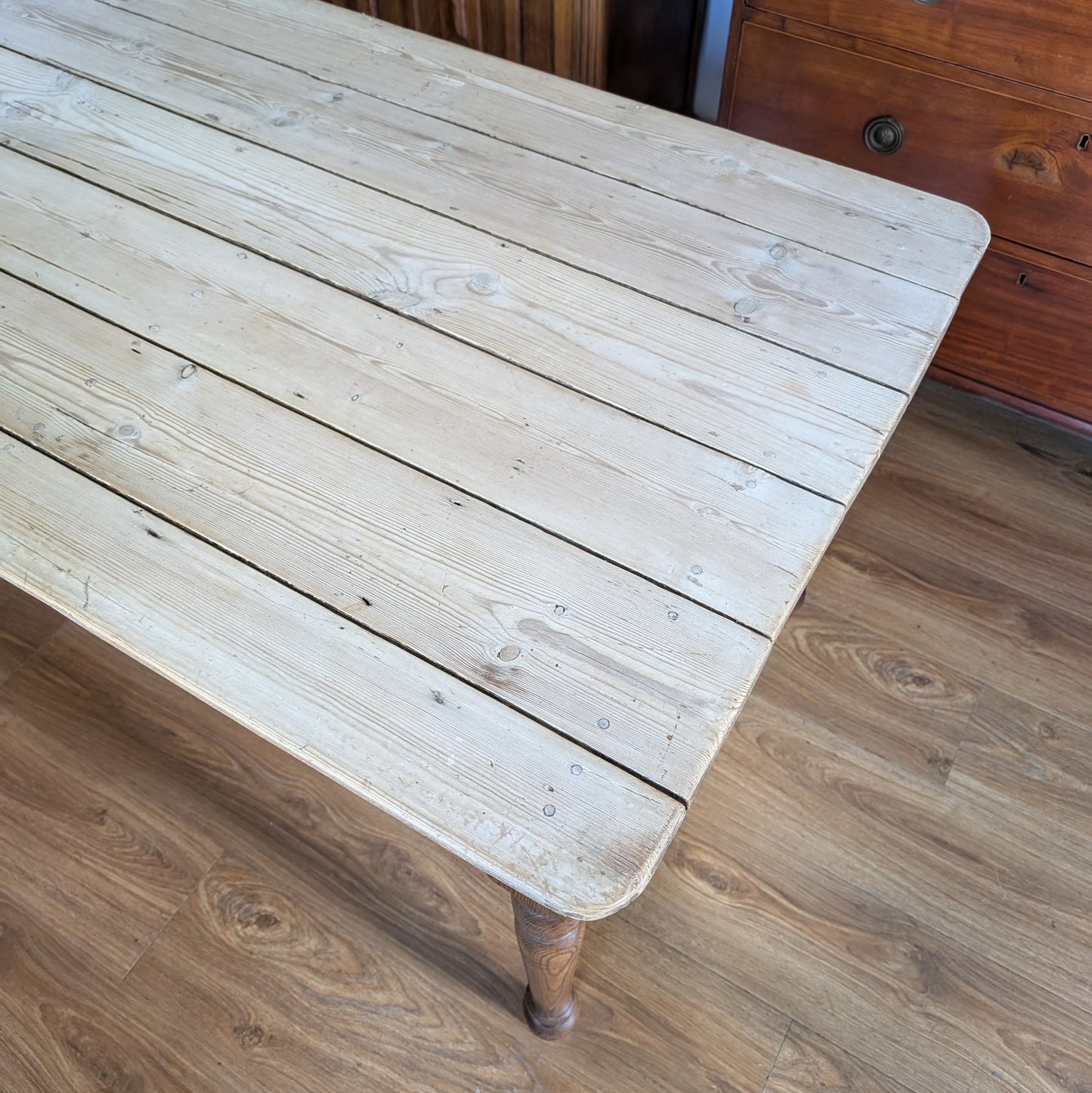 Victorian Pine Farmhouse Table