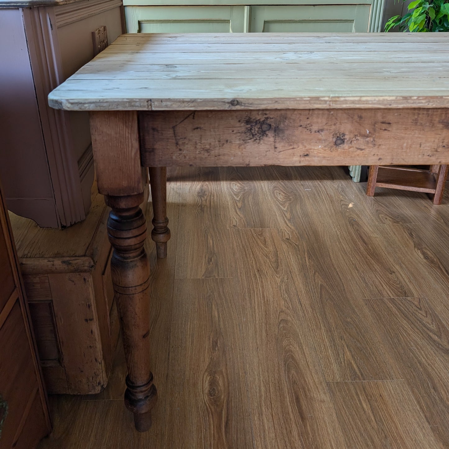 Victorian Pine Farmhouse Table