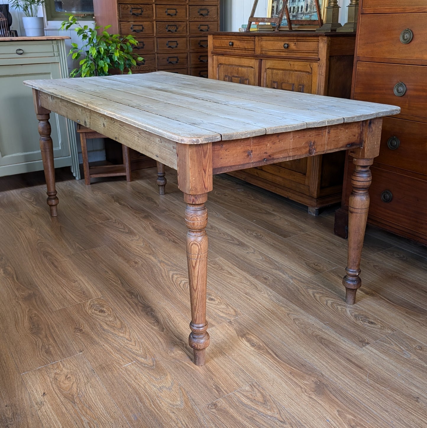 Victorian Pine Farmhouse Table