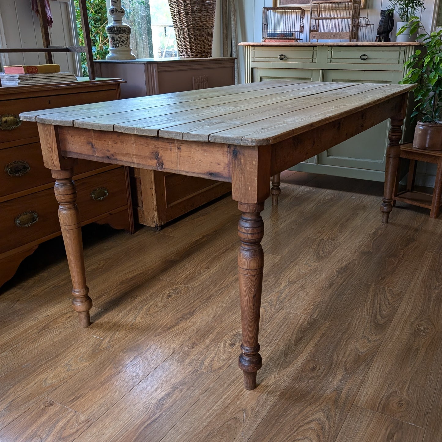 Victorian Pine Farmhouse Table