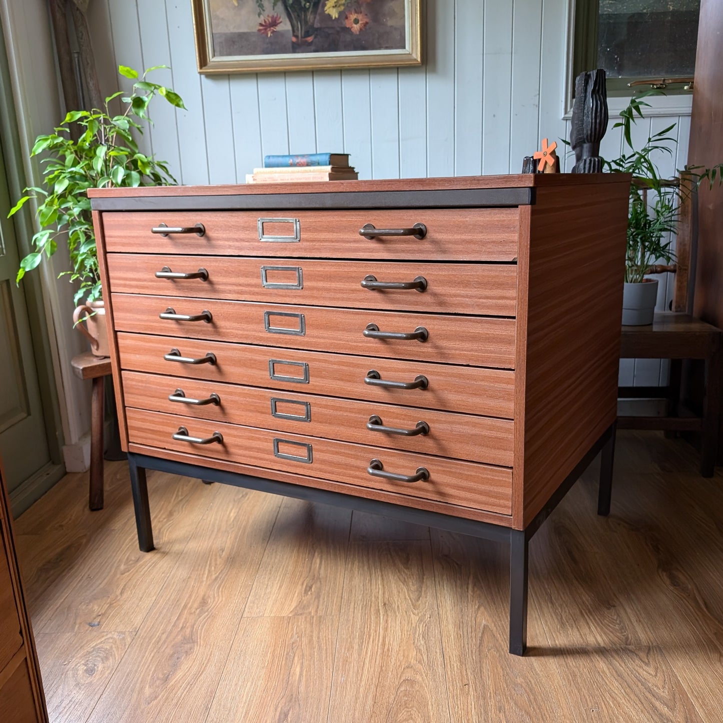 Mid Century Architects Plan Chest