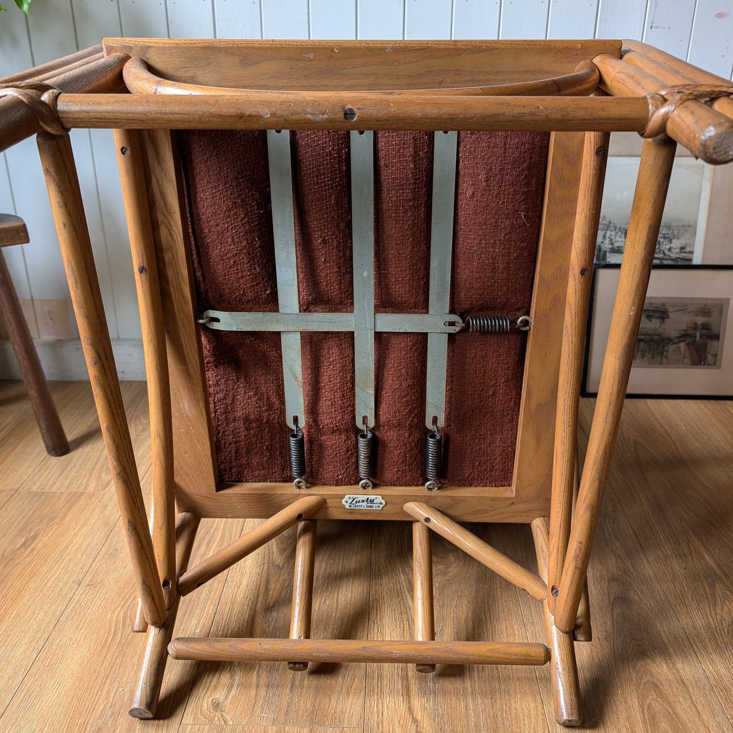 Vintage Bentwood Armchair with Matching Footstool