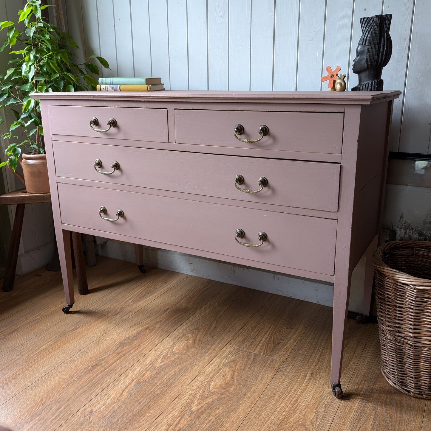 Painted Antique Chest of Drawers