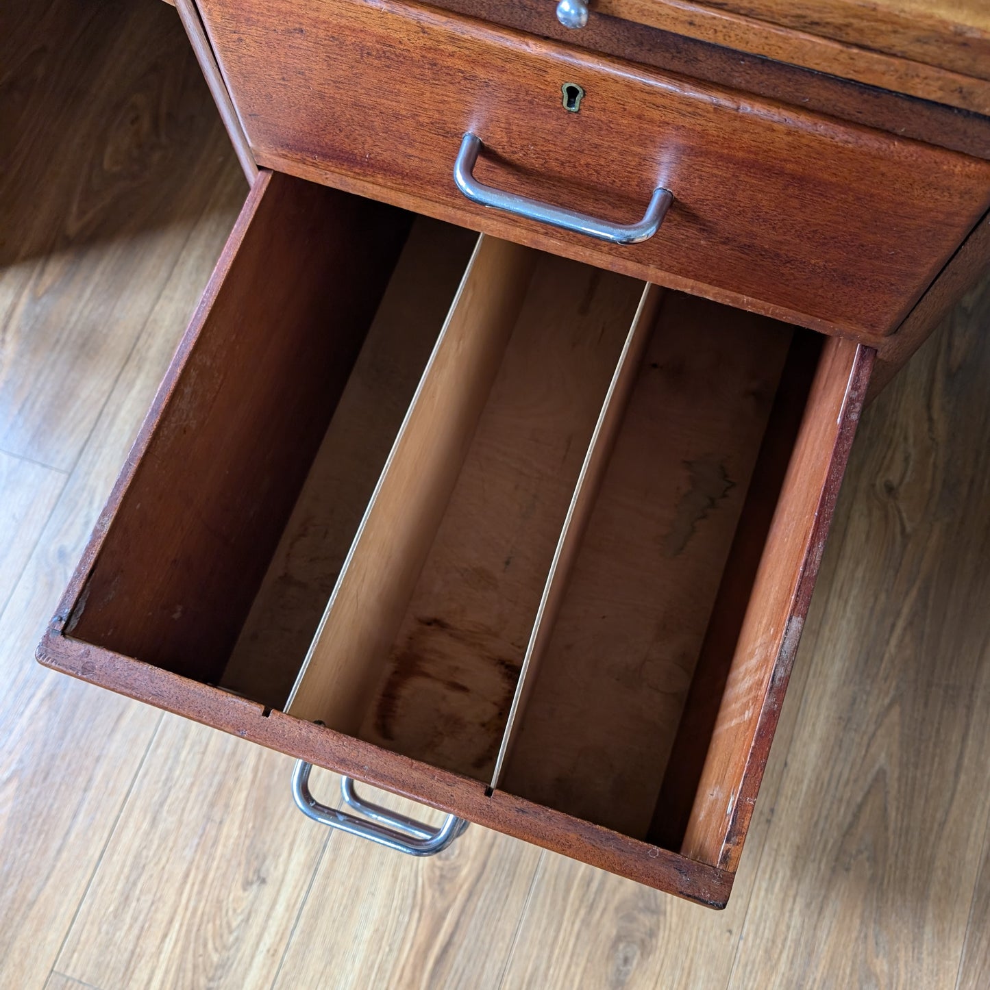 Antique Twin Pedestal Desk