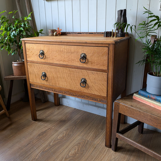 Small Antique Oak Chest of Drawers