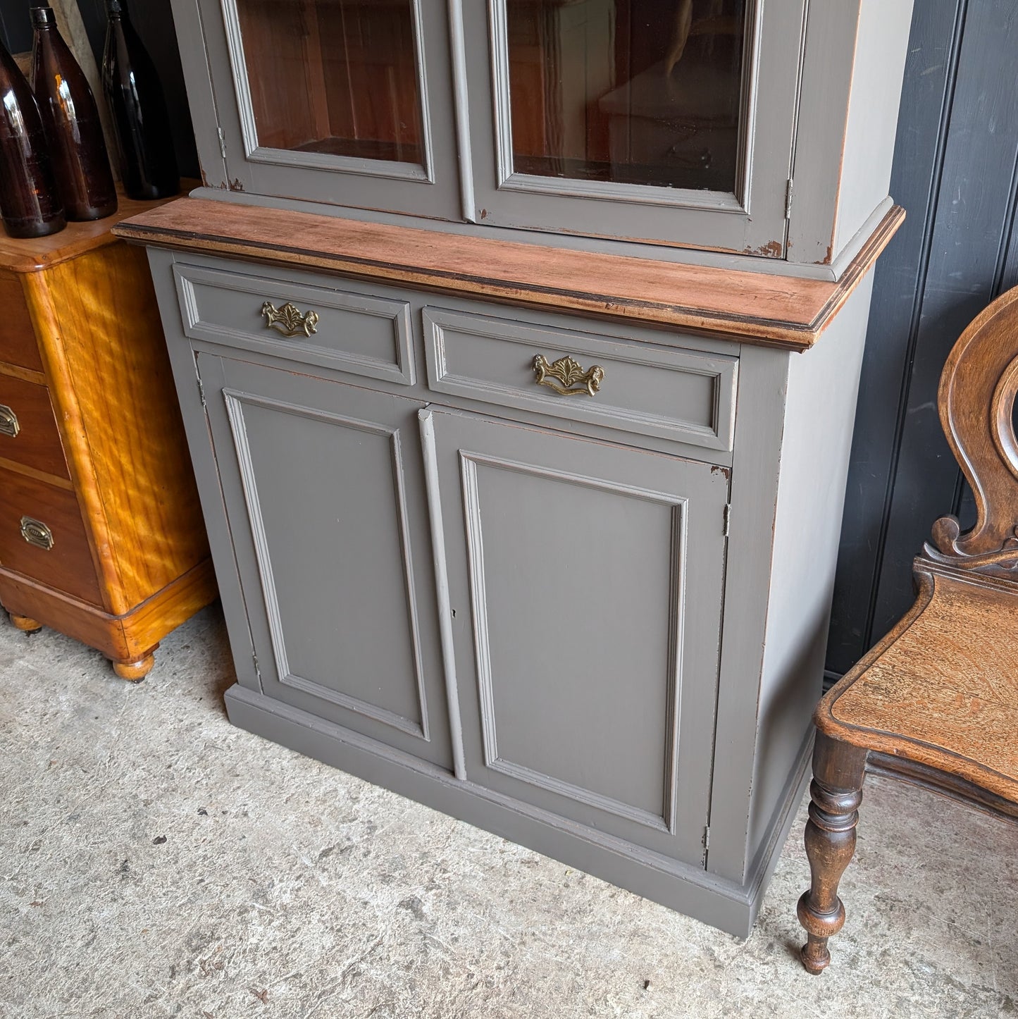 Antique Glazed Cupboard