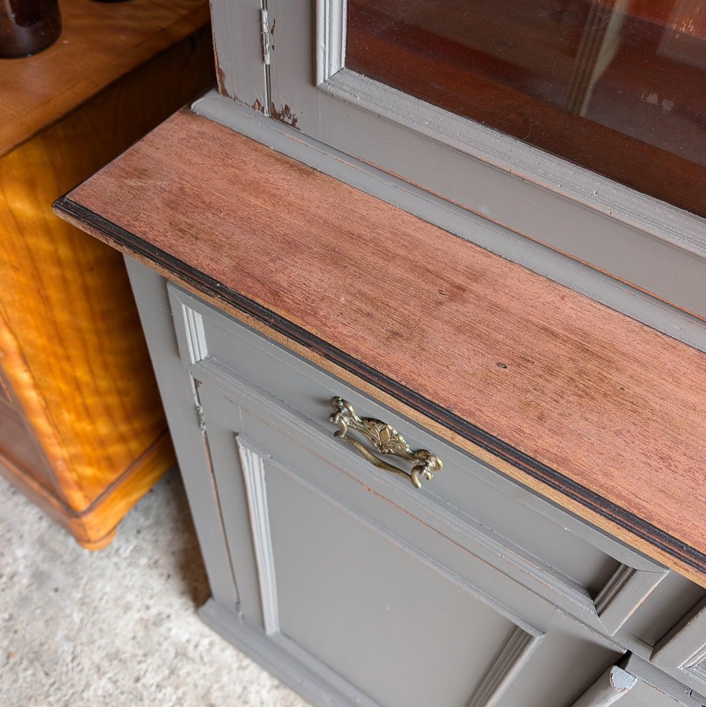 Antique Glazed Cupboard