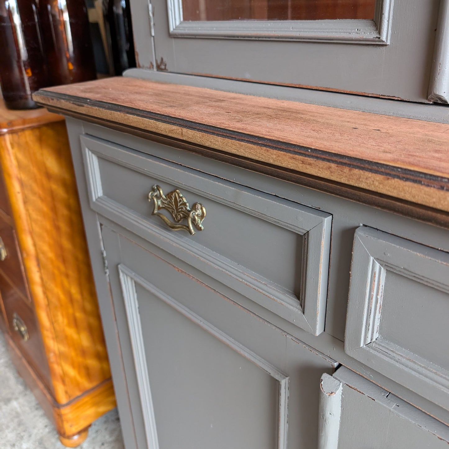 Antique Glazed Cupboard