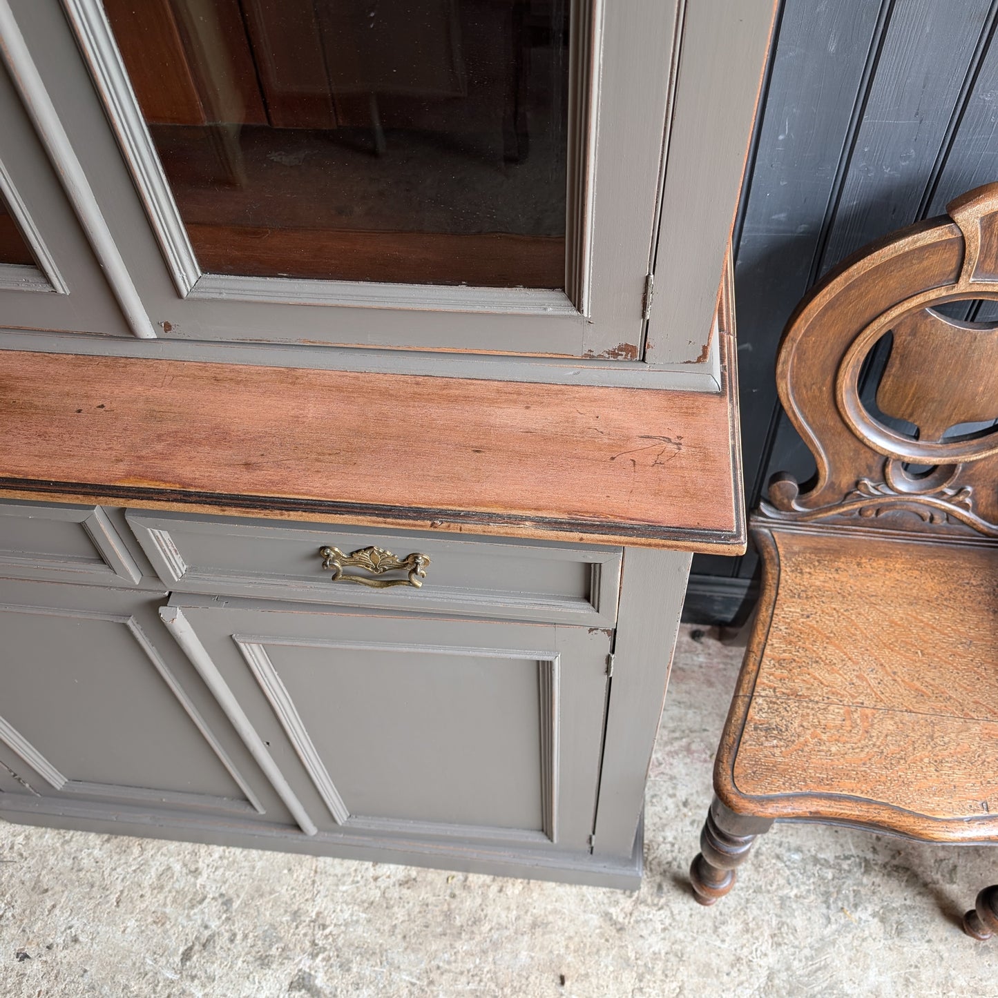 Antique Glazed Cupboard