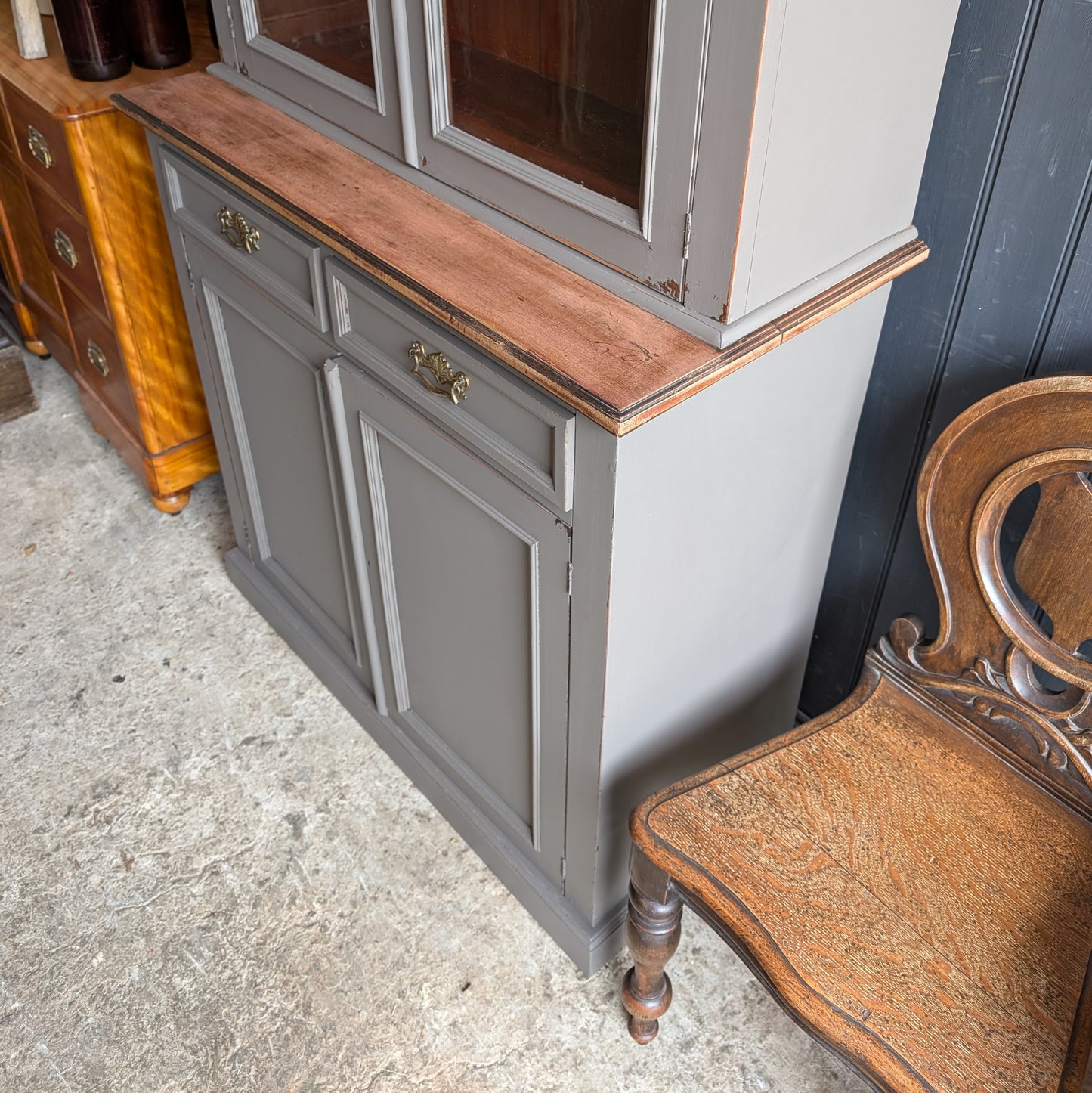 Antique Glazed Cupboard