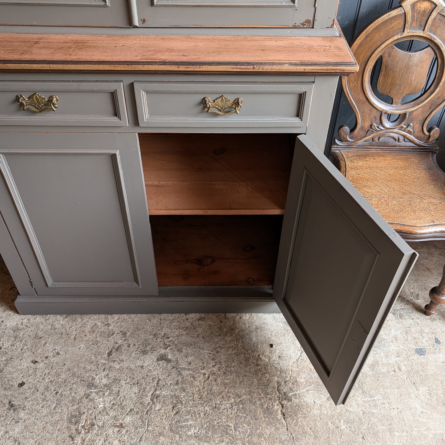 Antique Glazed Cupboard