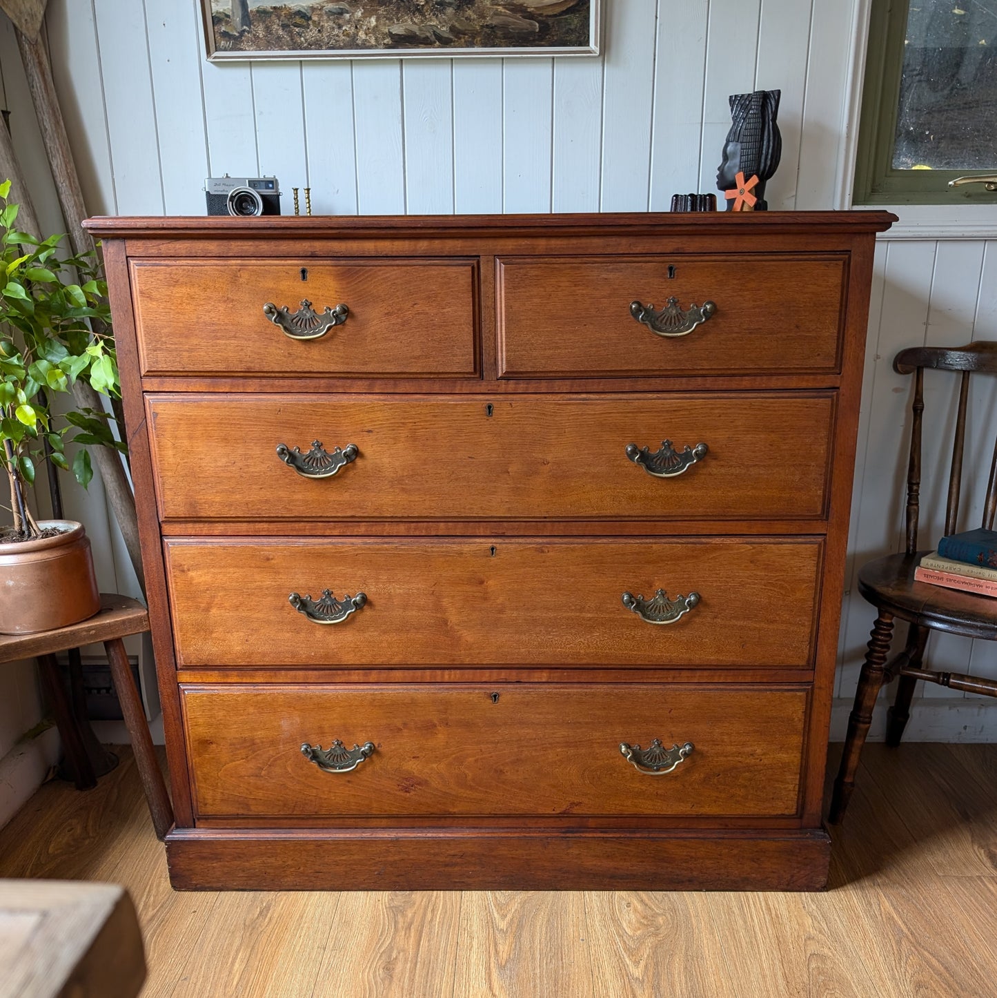 Edwardian Chest of Drawers Manufactured by JAs Schoolbred & Co