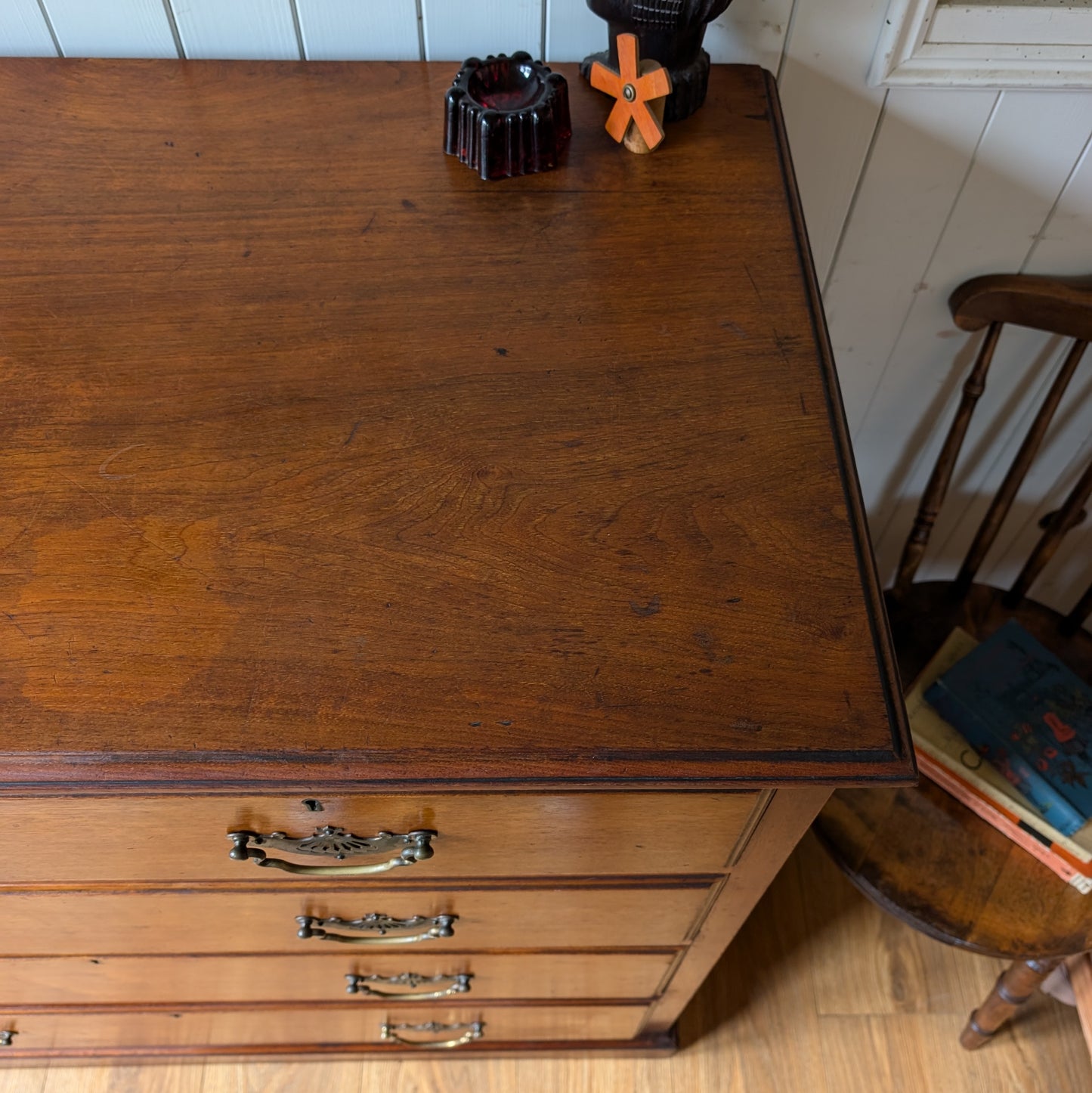 Edwardian Chest of Drawers Manufactured by JAs Schoolbred & Co