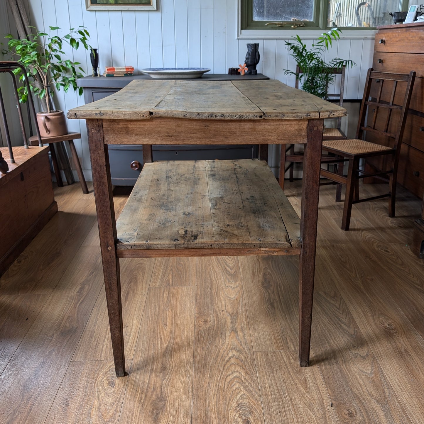 Antique French Kitchen Prep Table