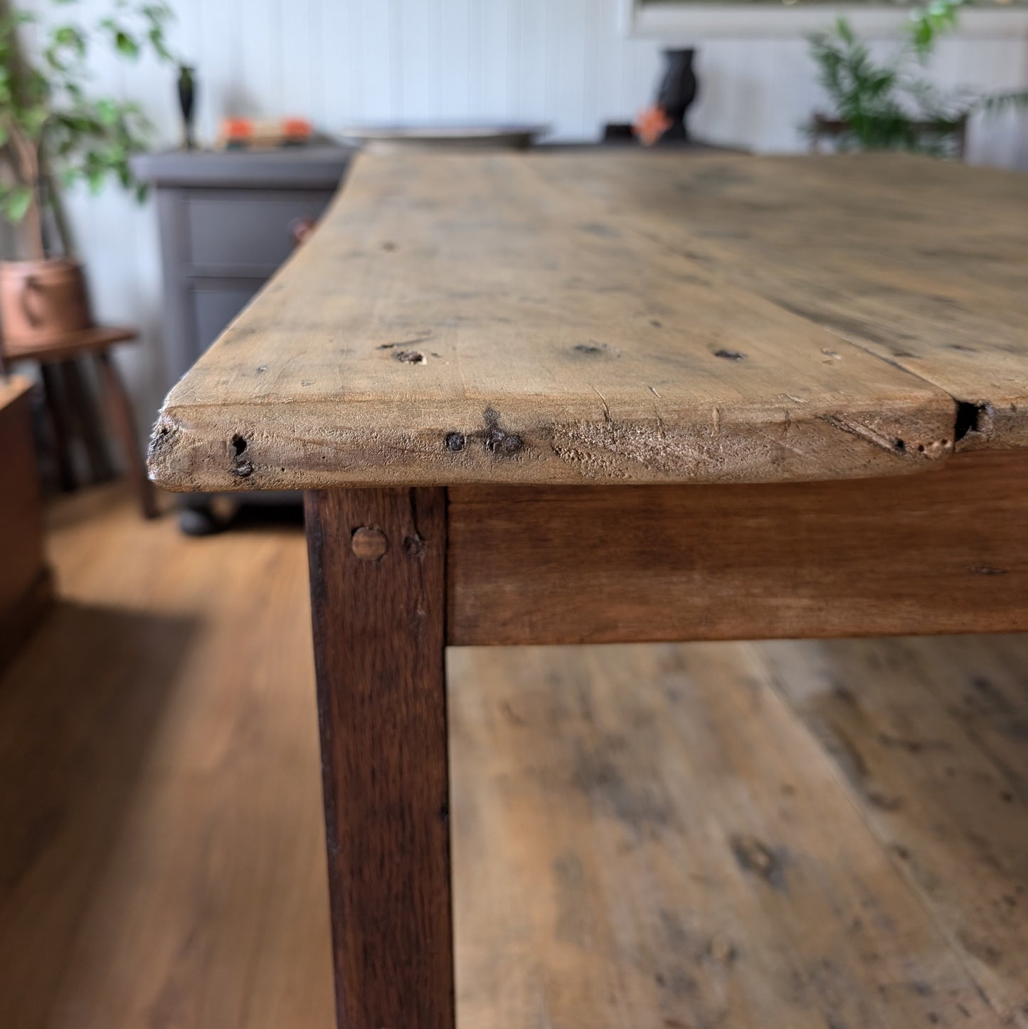 Antique French Kitchen Prep Table